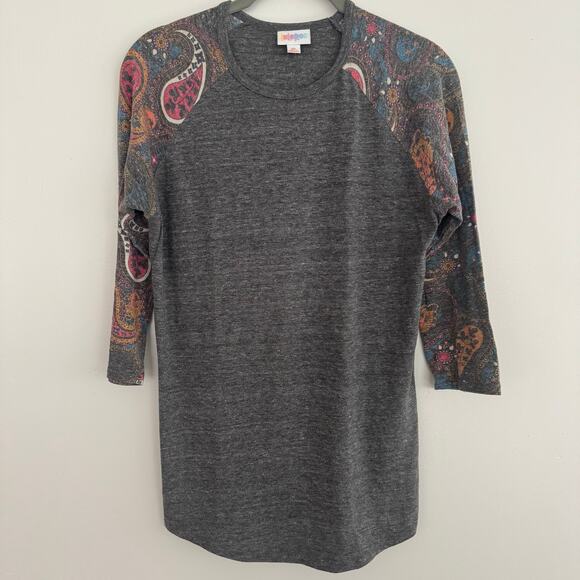 Lularoe Randy Top with Paisley Print - Picture 2 of 6